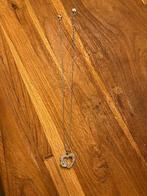 Swarovski ketting met hanger hart (nieuwstaat), Ophalen of Verzenden, Zo goed als nieuw, Verstelbaar, Zilver