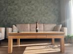 Houten salontafel, Huis en Inrichting, Tafels | Salontafels, Ophalen, Gebruikt, 100 tot 150 cm, 50 tot 100 cm