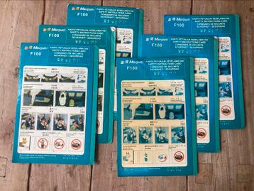 Merpati Fokker F100 Safety Card beschikbaar voor biedingen