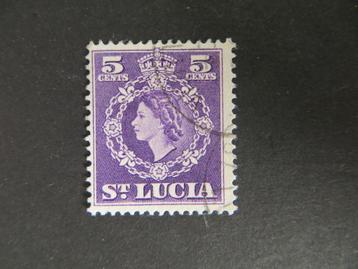 A09998: St. Lucia QEII 5 c beschikbaar voor biedingen