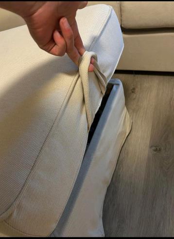 Ikea ektorp  poef met opbergruimte beige - afbeelding 2