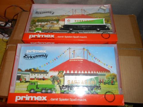 Märklin Primex 4584 en 4585 Circus Sarrasani, 2 sets, Hobby en Vrije tijd, Modeltreinen | H0, Nieuw, Treinset, Wisselstroom, Märklin