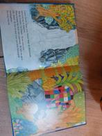 Elmer de olifant knuffel met boek morenso, Ophalen of Verzenden