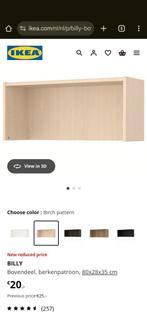 Ikea Billy bovendeel nieuw in doos, 200 cm of meer, Nieuw, 25 tot 50 cm, 50 tot 100 cm