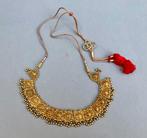 Vintage Etnische Goud Verguld Zilveren Ketting - India, Ophalen of Verzenden, Zilver, Ketting, Verguld