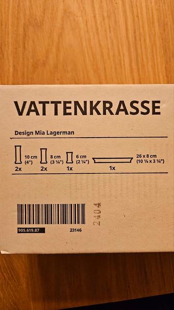 IKEA Vattenkrasse Stekglaasjes/Bloemenvaasjes beschikbaar voor biedingen