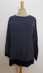 Donkerblauw/grijze longsleeve top van Daniel & Mayer! L, Kleding | Dames, Maat 42/44 (L), Lange mouw, Gedragen, Verzenden