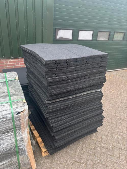 Rubbertegels - 25 mm - 1x1m, Sport en Fitness, Fitnessmaterialen, Ophalen