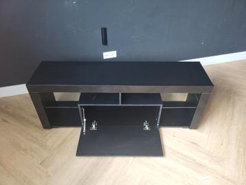 Zwarte tv dressoir kast 140Lx50Hx35D