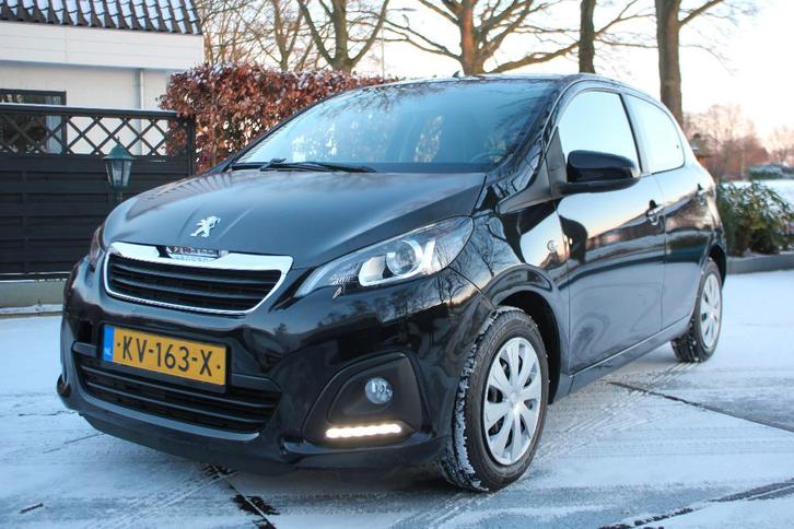 MOOIE PEUGEOT 108 ZWART MET LICHTE VOORSCHADE !!, Auto diversen, Schadeauto's, Peugeot, Handgeschakeld, Benzine, Hatchback, Zwart