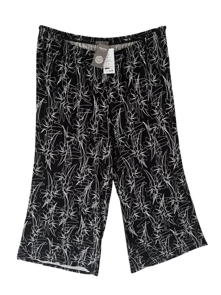 Nieuwe Leuke Zwart/Witte Exelle Stretch Broek Mt XL- 58/60, Kleding | Dames, Grote Maten, Nieuw, Broek of Spijkerbroek, Zwart