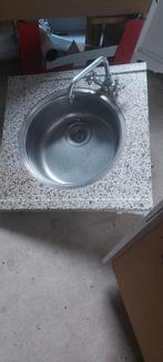 Granito Wastafel met Kraan en Wasbak gratis afhalen, Doe-het-zelf en Verbouw, Sanitair, Ophalen of Verzenden, Gebruikt, Steen