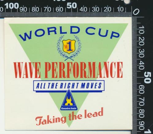 Sticker: Gaastra Sails - World Cup Wave Performance, Verzamelen, Stickers, Sport, Ophalen of Verzenden
