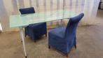 Glazen Uitschuifbare tafel 160x80 (+ 2x 30), Huis en Inrichting, Tafels | Eettafels, Ophalen, 50 tot 100 cm, Vijf personen of meer
