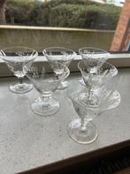 Jaren '50 - 6 Likeur Glaasjes, Antiek en Kunst, Ophalen of Verzenden