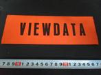sticker VIEWDATA, Ophalen, Zo goed als nieuw, Sticker