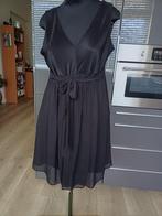 Nieuwstaat zwarte gevoerde feestelijke jurk Jessica mt 46, Zwart, Maat 46/48 (XL) of groter, Ophalen of Verzenden, Zo goed als nieuw