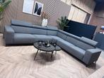Home Center Gemêleerde Hoekbank - Grijs - 312 x 282, Ophalen, Hoekbank, 300 cm of meer, Zo goed als nieuw