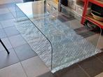salontafel glas, Huis en Inrichting, Ophalen, Gebruikt, 100 tot 150 cm, 50 tot 100 cm