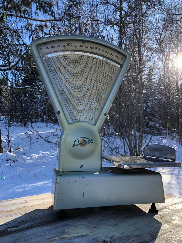 Vintage Zweedse weegschaal Lindells Jonköping, Ophalen