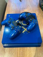 Playstation 4 / PS4 blauw, Spelcomputers en Games, Ophalen of Verzenden, Zo goed als nieuw, Met 2 controllers, Slim