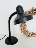 Vintage metalen bureaulampje zwart wit, Ophalen