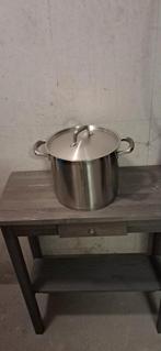 Herman den Blijker Soeppan 8 Liter, Huis en Inrichting, Keuken | Potten en Pannen, Zo goed als nieuw, Rvs, Keramische plaat, Ophalen