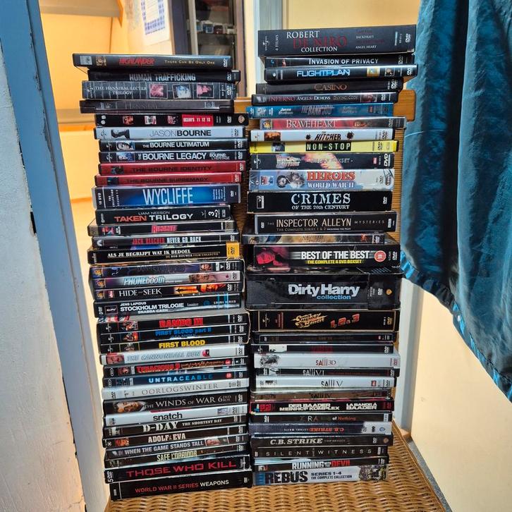 Grote DVD Collectie - Actie, Thriller, Oorlog, Drama, Cd's en Dvd's, Dvd's | Overige Dvd's, Gebruikt, Boxset, Vanaf 16 jaar, Ophalen of Verzenden