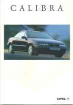 Opel Calibra fraaie brochure/auto folder '90 '91 '94 '95 '97, Ophalen of Verzenden, Opel, Zo goed als nieuw