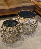 PTMD tafeltjes, Huis en Inrichting, Ophalen, Minder dan 55 cm, Rond, Glas