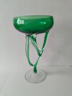 Józefina Krosno octopus pools groen glas, Antiek en Kunst, Antiek | Glas en Kristal, Verzenden