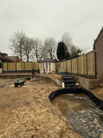 Hout-beton schutting v.a. €110,- pm vraag gratis offerte aan beschikbaar voor biedingen