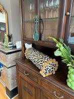 Stijlvolle kussenrol met luipaardprint, Ophalen of Verzenden, Nieuw, Vierkant