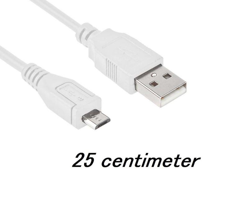 Micro USB naar USB Laad kabel, 25 cm, Gratis Verzonden, Telecommunicatie, Mobiele telefoons | Toebehoren en Onderdelen, Nieuw