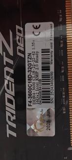 Zeer exclusieve zeldzaam 32gb ram zi, Computers en Software, RAM geheugen, 32 GB, DDR4, Ophalen of Verzenden, Zo goed als nieuw