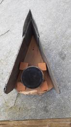 Vogelvoer huisje pindakaashouder met leien dakje, Tuin en Terras, Vogelhuisjes en Vogelbaden, Ophalen of Verzenden, Nieuw