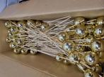 kerstballen instekers met gouden bal, Ophalen of Verzenden, 'T Olde Gre-j, Info@toldegrej.nl, Endepoelstraat 20f Didam