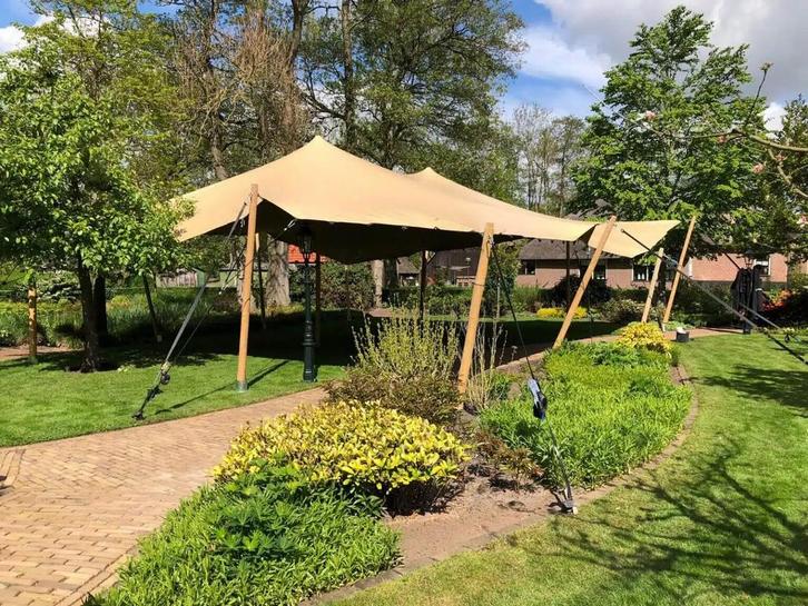 Stretchtent te huur, Tuin en Terras, Partytenten, Zo goed als nieuw, Overige typen, 2 meter of meer, 8 meter of meer, 6 meter of meer