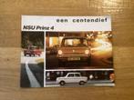 NSU Prinz 4 Brochure - Origineel!, Ophalen of Verzenden, Gelezen, Overige merken