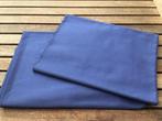 2 lappen stevige blauwe stretch katoen, Nieuw, Blauw, 30 tot 200 cm, Ophalen of Verzenden