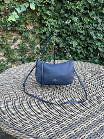 Coach tas | crossbody | leer | donkerblauw | 19x30 cm beschikbaar voor biedingen