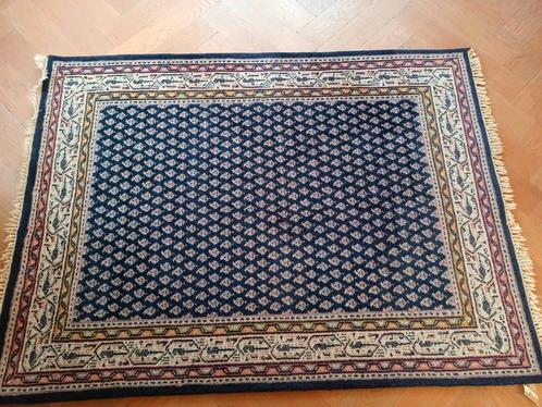 Tapijt vintage Mir Plain 206x154 donkerblauw, Antiek en Kunst, Antiek | Kleden en Textiel, Ophalen