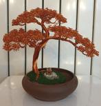 Bonsai wire tree metalen bonsai koperkleur, Nieuw, Ophalen of Verzenden