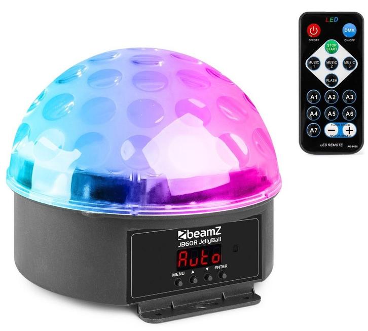 Disco-licht Beamz Jelly Ball JB60R, 6-kleuren, Muziek en Instrumenten, Licht en Laser, Nieuw, Licht, Geluidgestuurd, Kleur, Ophalen of Verzenden