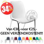 Stapelstoelen Helene wit kantinestoelen kuipstoelen nieuw, Everardo, Wit, Nieuw, Info@everardo.nl