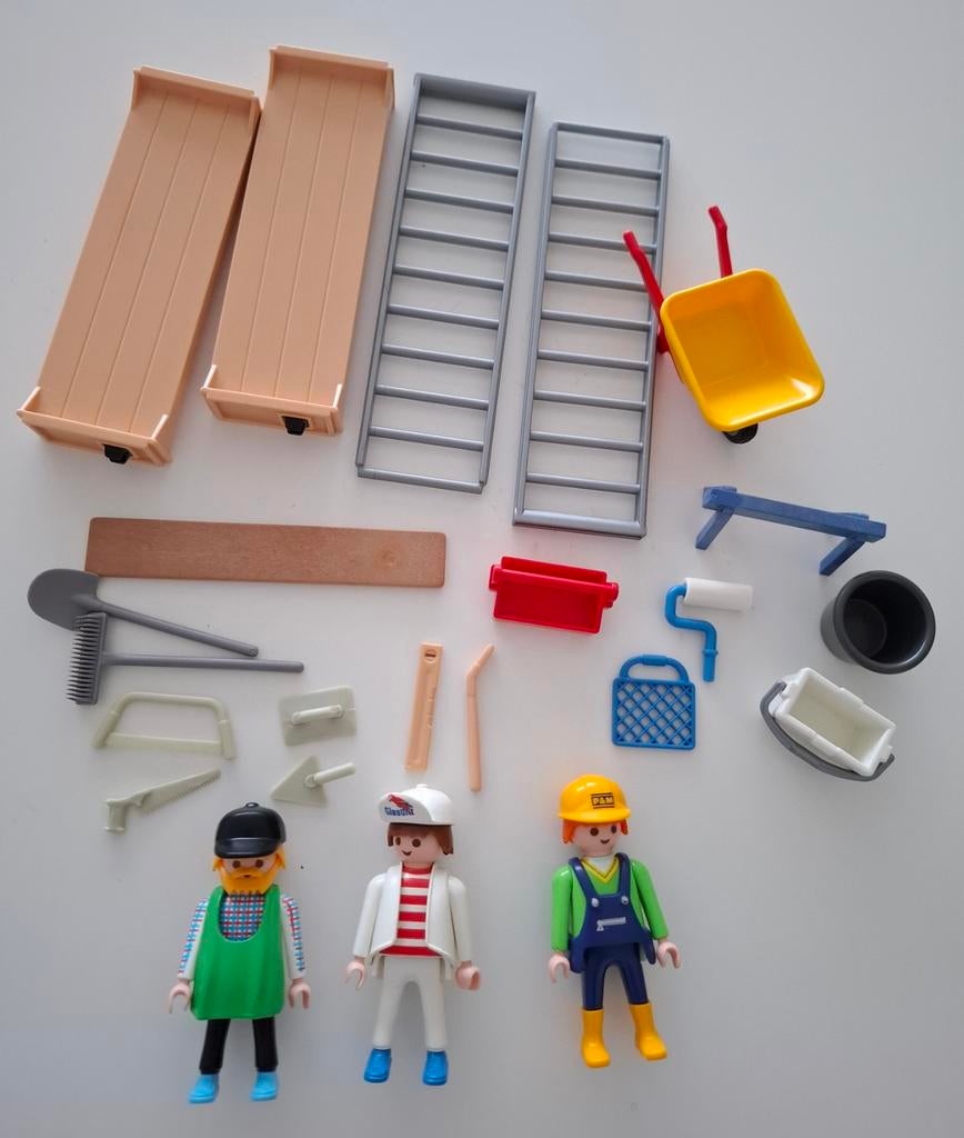 Playmobil Bouwvakkers - 3833, Kinderen en Baby's, Speelgoed | Playmobil, Ophalen, Zo goed als nieuw, Complete set