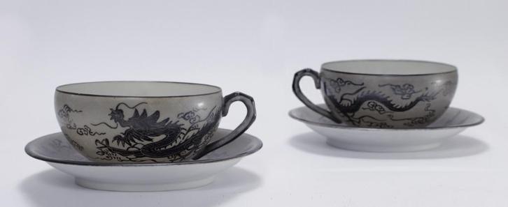 kop en schotels porselein, Antiek en Kunst, Antiek | Porselein, Ophalen