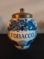 Tabak pot delftblauw hand geschilderd, Antiek en Kunst, Antiek | Keramiek en Aardewerk, Ophalen of Verzenden