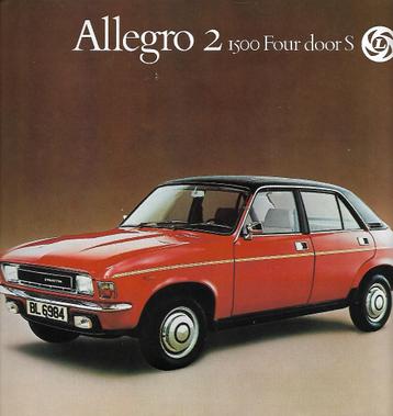 3 Brochures Leyland ( Austin ) ALLEGRO 2, 1980 (NL). beschikbaar voor biedingen