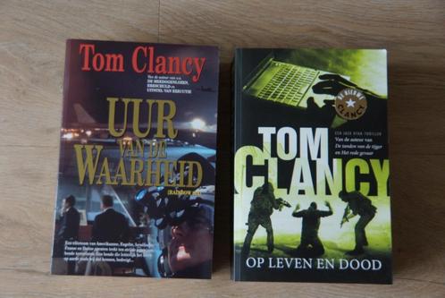 2 x Tom Clancy. Uur van de waarheid en op leven en dood, Boeken, Thrillers, Gelezen, Nederland, Ophalen of Verzenden